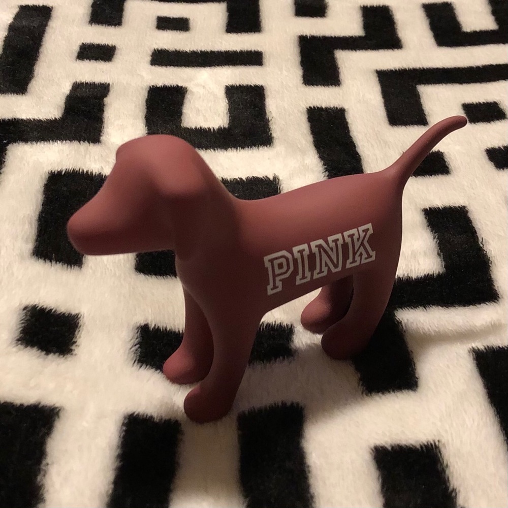 PINK dog statue